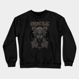 Oracle - Ancient Witch Priestess of Prophecy Art Nouveau Crewneck Sweatshirt